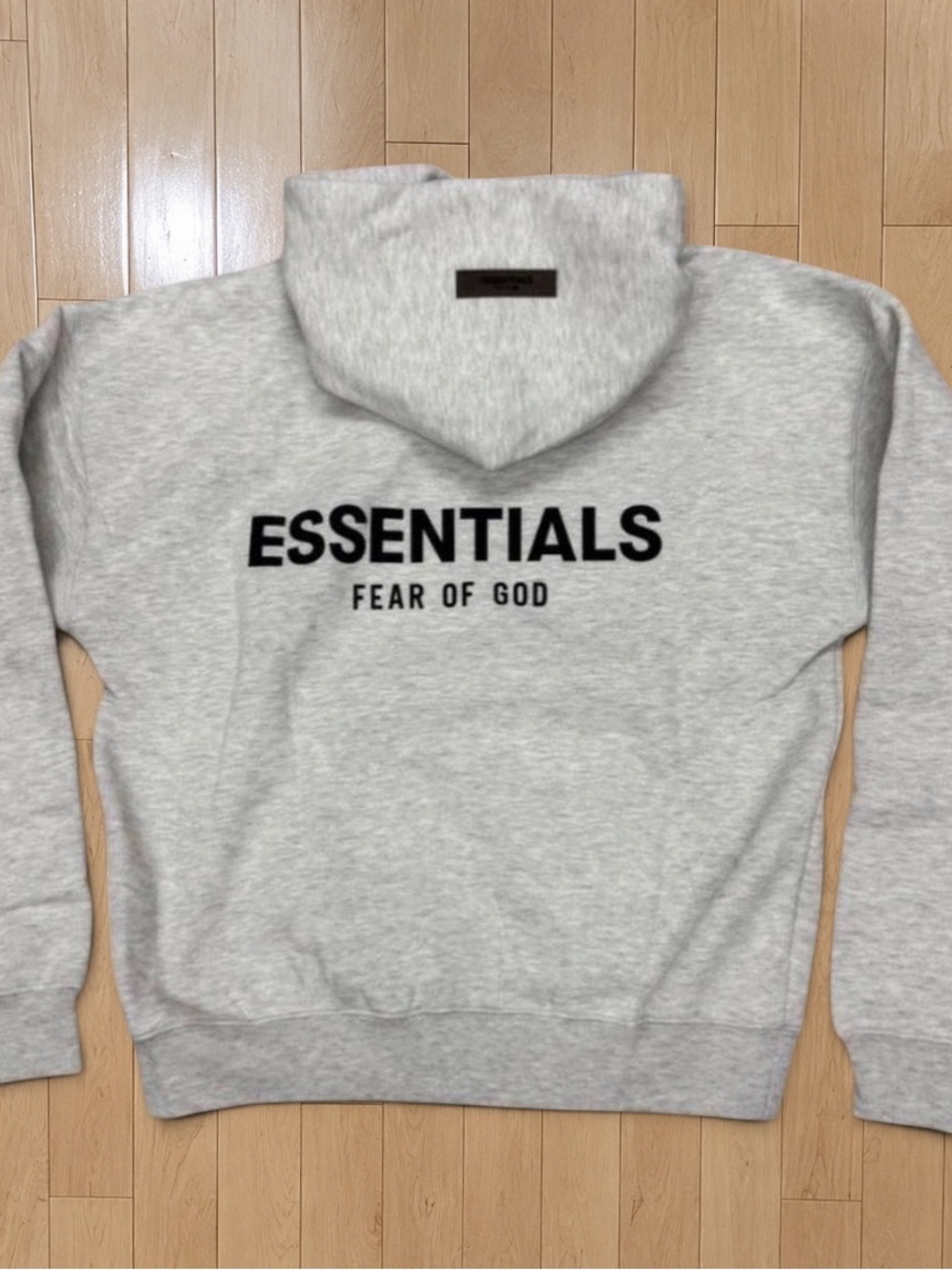 Essentials Fear Of God Light Oatmeal Hoodie - Picture 2 of 2